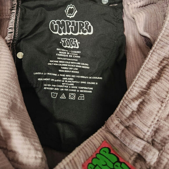 Empyre Tori wide leg corduroy size 7 in seafog - purple-pink - Picture 4 of 6